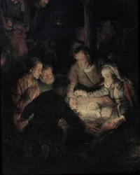 The Adoration of the Shepherds, 1646 (detail)